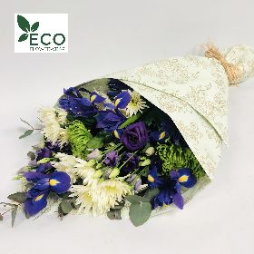 Simply ECO Blue and White Mixed Flowers 
