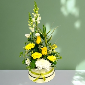 LOCAL Spring Yellows and Lime Hatbox 