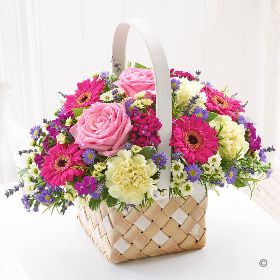 PETITE Garden Summer Basket Arrangement STANDARD ( sizer 30cm x 30cm )  H60401MS