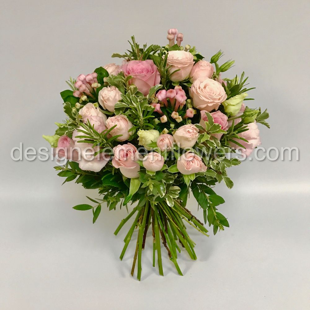 Brides Han-tied Bouquet in Shades of pinks 