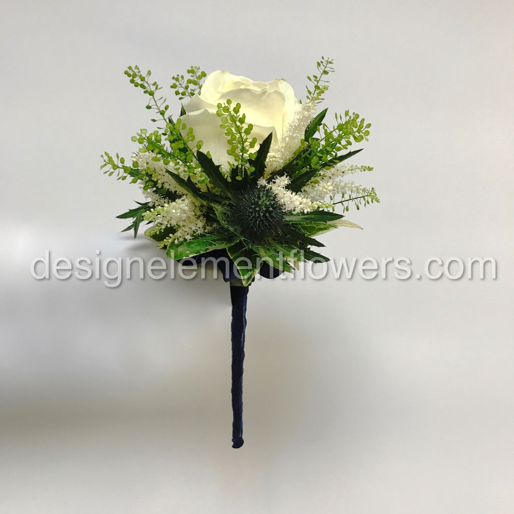 Childs Bridesmaid Wand with White Rose , Green Bells,Eurigium,and Astilbe 