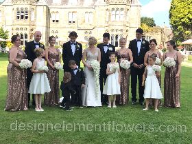 Bride and Groom and Bridesmaids 