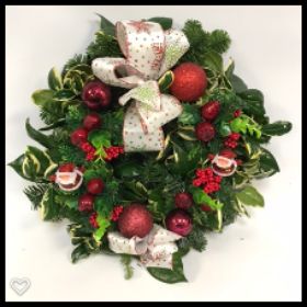 Christmas Candy Door Wreath Medium 