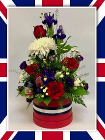 Harry and Meghan Hatbox Arrangement STANDARD