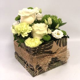 Botanical Elegant White Square Hatbox From £33.00