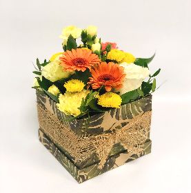 Botanical Sunrise Square Hatbox  From £27.00