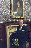 Neil Whittaker stood at Fireplace in the Jubilee Rooms at Palace westminster