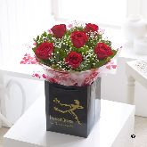 £29.99 Six Crimson Kisses Hand tied  V40031RS