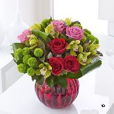 £67.99 Hugs & Kisses Valentine's Orchid & Rose Globe  V40961MS