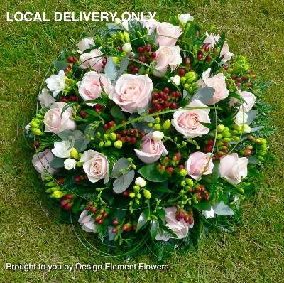Luxury Sweet Avalanche and White Freesia Funeral Posy LOCAL