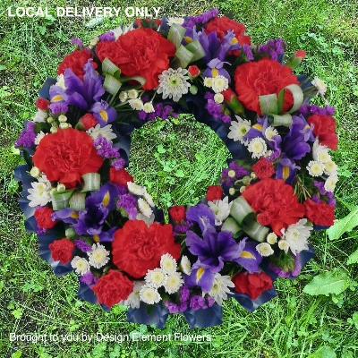 LOCAL Red White & Blue Mixed Wreath