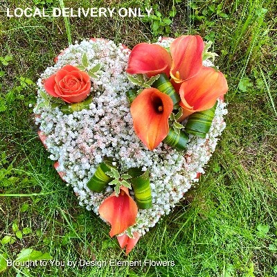 Gypsophila & Calla Heart 