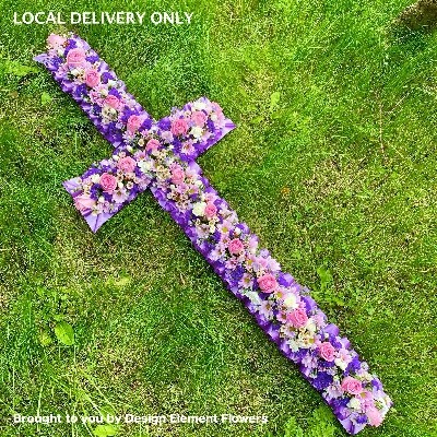 LOCAL Mixed Pink and Lilac, Purple Cross 