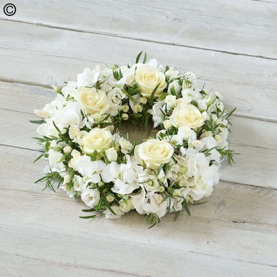 Opulant White  Wreath