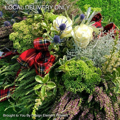 Scottish Woodland Natural Heather Casket Tribute 