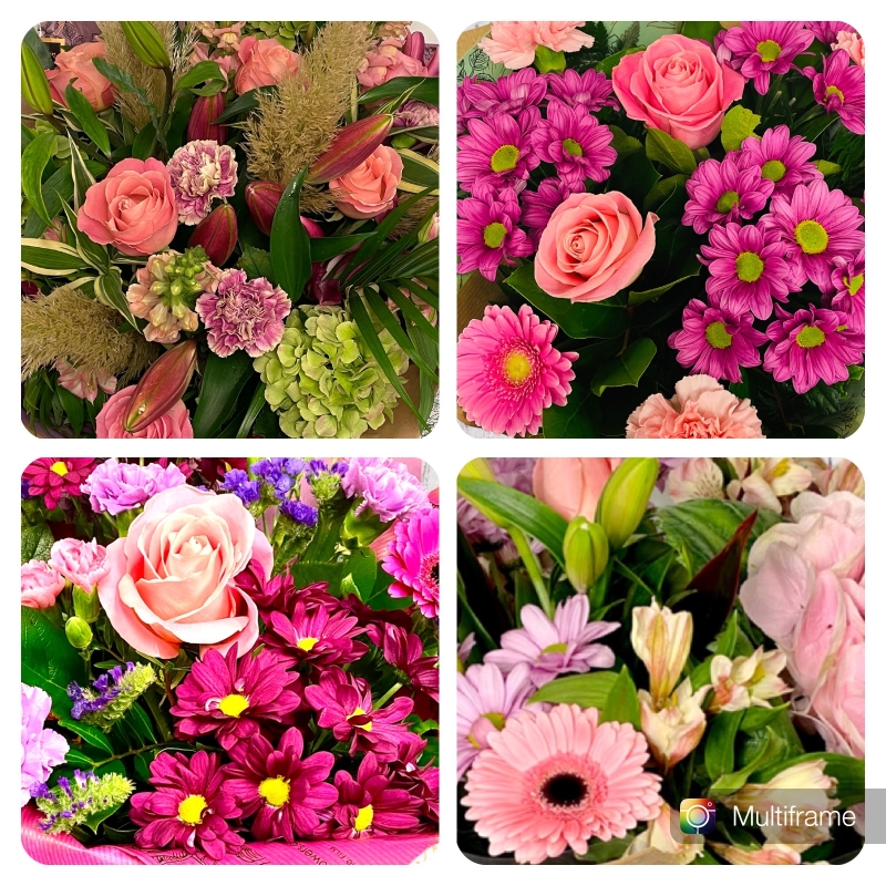 PETITE Shades of Pinks Florists Choice Bouquet