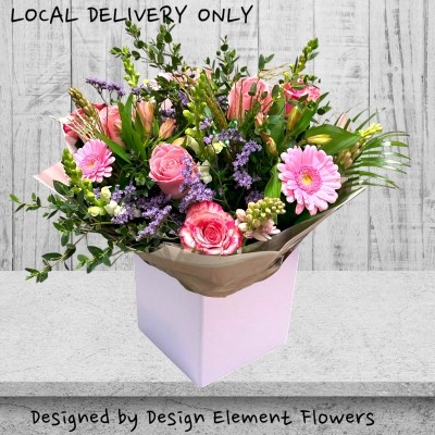 LOCAL Country Style Hand-tied Pinks