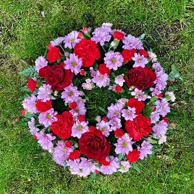 LOCAL Lilac  & Red  Loose Wreath 