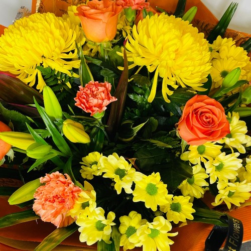 LOCAL Tropical Sunrise Yellow & Orange Hand-tied