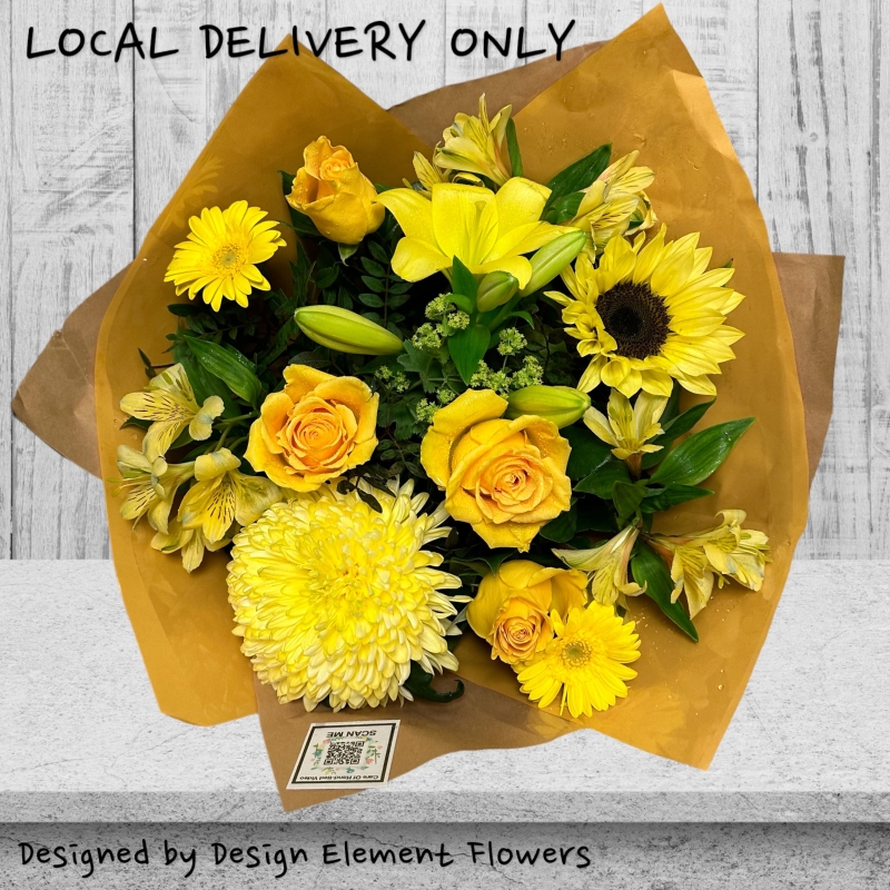 LOCAL Autumn Golden Sunrise Hand tied Bouquet