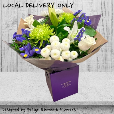 LOCAL Autumn Purple Dawn Hand-tied Bouquet 
