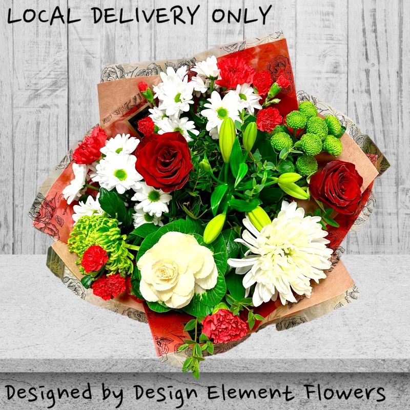 LOCAL Strawberry Fields Red Hand-tied Bouquet 
