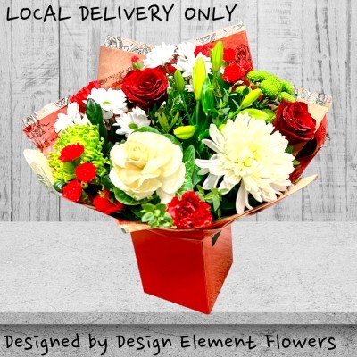 LOCAL Strawberry Fields Red Hand-tied Bouquet 