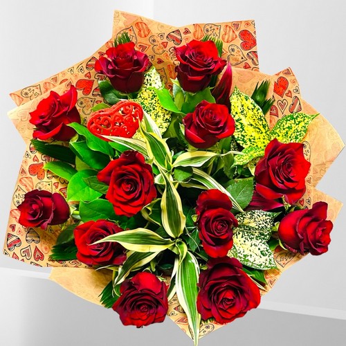 LOCAL Valentines Day Red Explorer Roses 