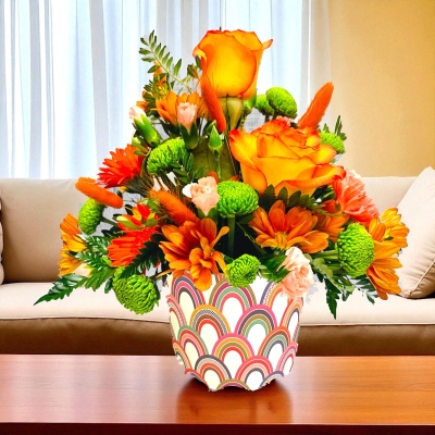 LOCAL Autumn Bird  Shades Arrangement 