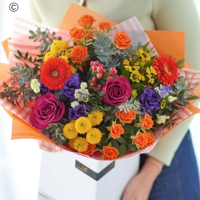Autumn Hand tied LILY FREE Interflora