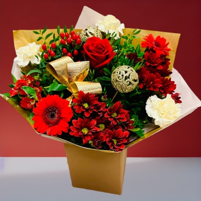 Christmas Golden Hand-tied Bouquet 
