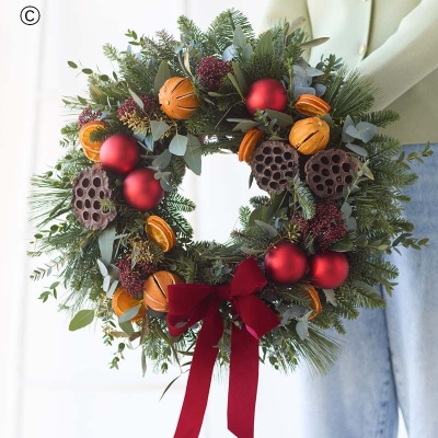Interflora Very Merry Christmas Wreath 