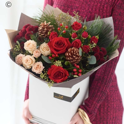 Interflora Yuletide Magic Handtied Bouquet 