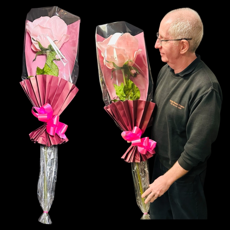 LOCAL MOTHERS LARGE SILK PINK ROSE 