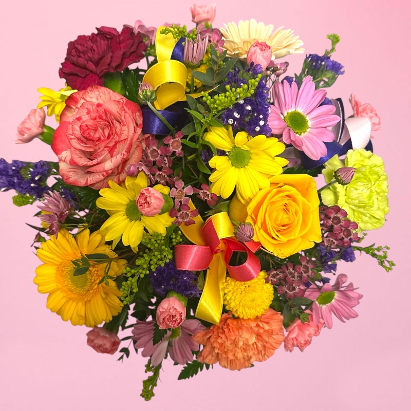 Mothers Day Rainbow Round Arrangement 