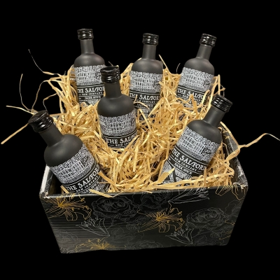 Salford Dark Spiced Rum 6 Miniature  Bottles Gift Set