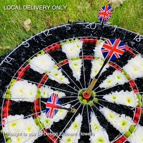 Dartboard Funeral Tribute