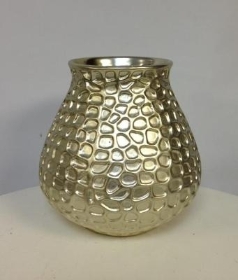 LOCAL ONLY: Gold Metallic Textured Vase