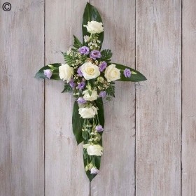 Lilac & White Aspidistra Cross