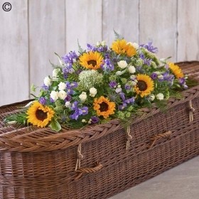 Sunflower Mixed Casket Spray