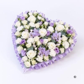 Pastel Heart Lilac & white
