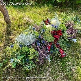 Scottish Woodland Natural Heather Casket Tribute 