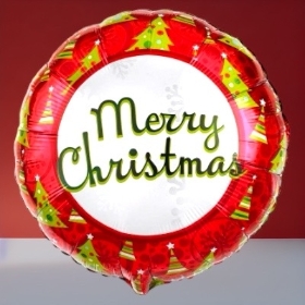 Merry Christmas Balloon can be added to your order and delivered in Manchester , Salford , Eccles , Worsley , Irlam , cadishead 