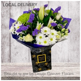 Local Purple Skies Hand-tied Bouquet 