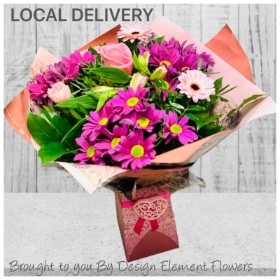 PETTIE Pink & Cerise with Pink Filigree Heart Gift Box   