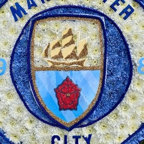 Manchester City Badge Funeral Tribute 