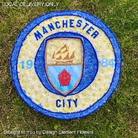 Manchester City Badge Funeral Tribute 