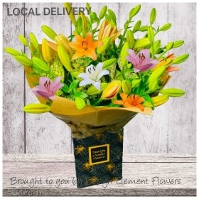 Mixed Asiatic Lily Bouquet 