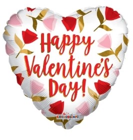 Kaleidoscope Happy Valentines Day 18inch Foil Balloon