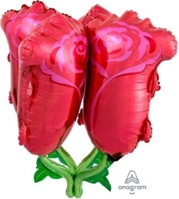3D Red Roses Ultra Shape Foil Balloon